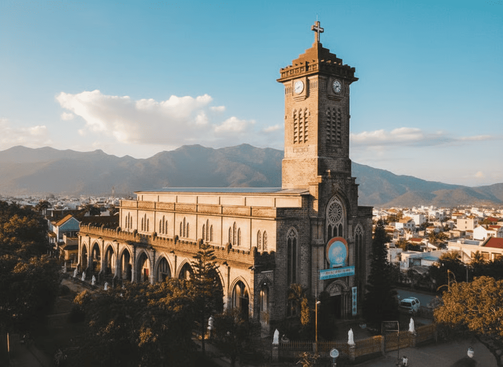 Stone Church stands as a testament to the enduring legacy of French colonial influence and the growth of Catholicism in Vietnam